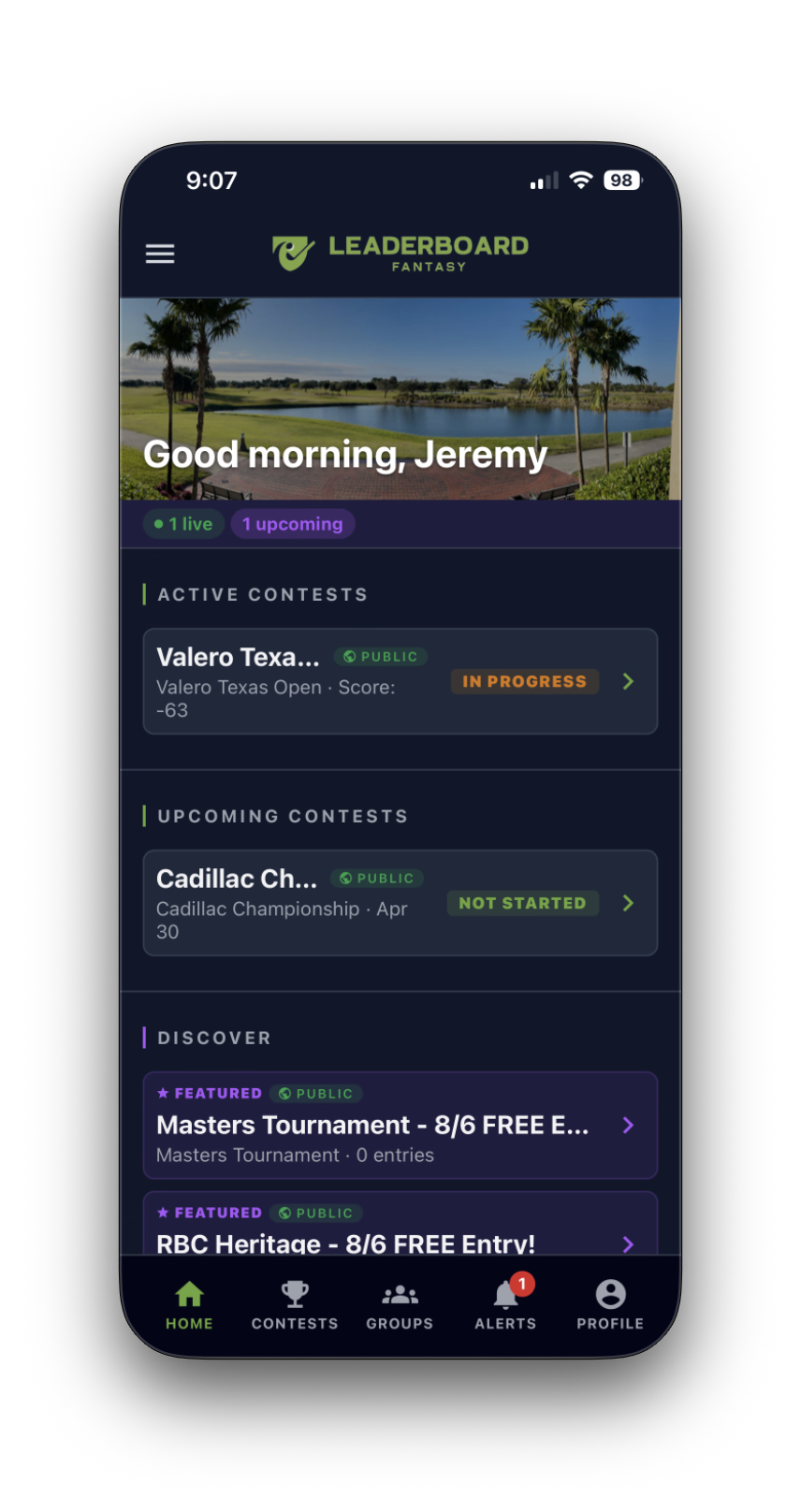 Leaderboard Fantasy on iPhone